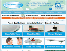 Tablet Screenshot of glasstopsdirect.com
